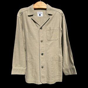 Men's Unisex Issey Miyake PLANTATION Tan Denim Button-Up Denim Jacket Size S M